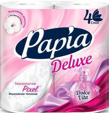 Бумага туалетная Papia Dolce vita 4-хсл 4шт