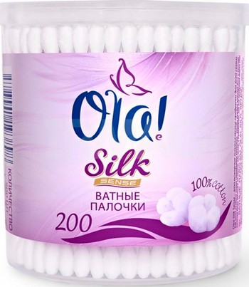 Палочки ватные Ola! silk пл/б 200шт
