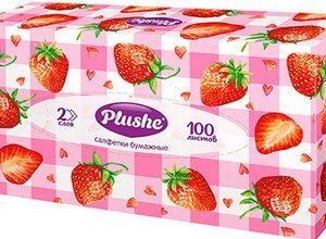 Салфетки Plushe в асс 2-хсл к/у 100шт