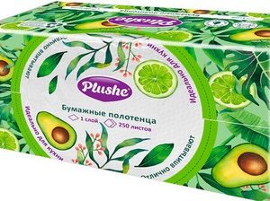 Полотенца бумажные Plushe Home V-сложение 1сл 250л