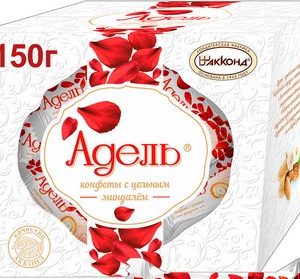 Конфеты Акконд Адель цельный миндаль к/у 150г