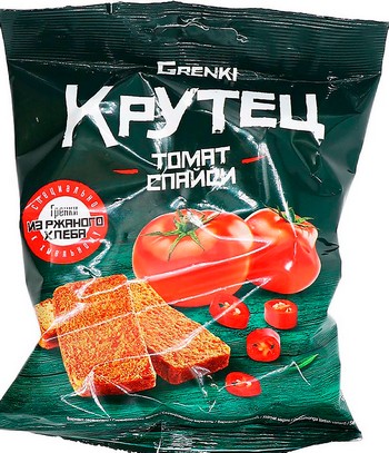 Гренки Крутец томат спайси м/у 80г