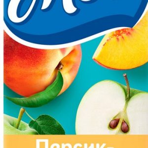 Нектар Мой персик яблоко с мякотью т/п 0,95л