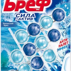 Блок д/унитаза Bref Сила Актив 4в1 Свежесть океана 3х50г