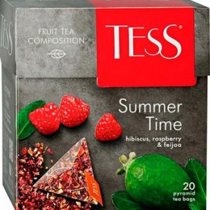 Чай Tess Summer Time с аром малины и фейхоа ф/п пирам 20*1,8г