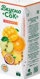 Напиток ВкусноСок сокосодержащий мультифрукт т/п 0,2 л