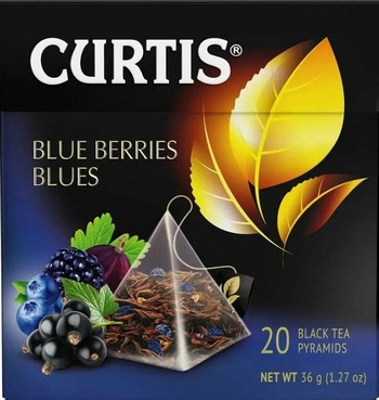 Чай Curtis Blue berries blues черный 20*1,7г