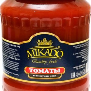 Томаты Mikado в собственном соку ст/б твист 680/720 мл