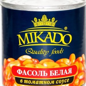 Фасоль Mikado белая в т/с ж/б 400/425 мл