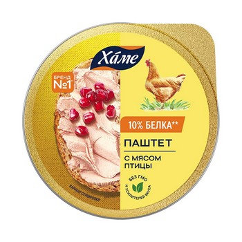 Паштет Хаме с мясом птицы алюм/б 48г