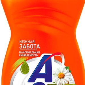 Средство д/мытья посуды AOS бальзам ромашка витам Е 450г
