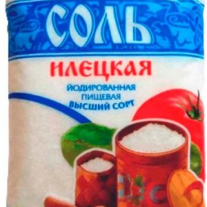 Соль Илецкая йодированная м/у 1000г