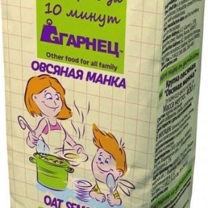 Крупа Garnec овсяная манка 400г