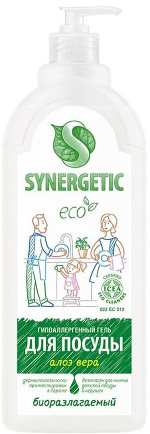 Средство д/мытья детской посуды/игрушек Synergetic алоэ 1л