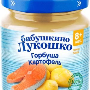 Пюре Бабушкино лукошко горбуша/картофель 8+ ст/б 100г