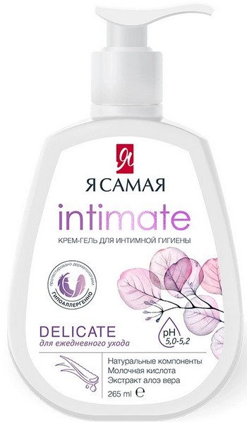 Гель д/интим гигиены Я самая Delicate молочная кислота-алоэ вера доз 265мл