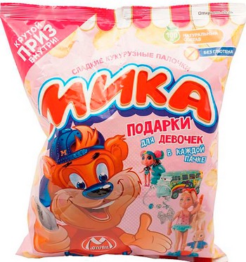 Кукурузные палочки Мика д/девочки м/у 70г