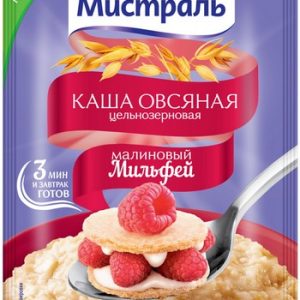 Каша Мистраль овсяная малиновый мильфей 40г