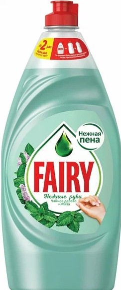 Средство д/мытья посуды Fairy нежные ручки чайное дерево/мята 900мл