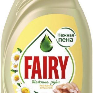 Средство д/мытья посуды Fairy нежные ручки ромашка и витамин Е пена эффект 1350мл