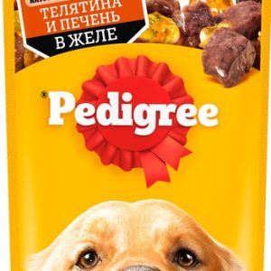 Корм д/собак Pedigree телятина-печень желе м/у 85г