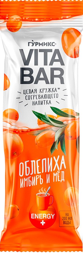 Основа Вита Бар д/пригот согрев напитка облепиха, имбирь, мед м/у 25мл