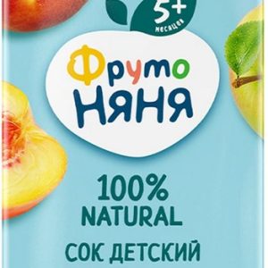 Сок ФрутоНяня яблоко-персик т/п 200мл
