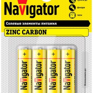 Батарейка Navigator солевая NBT-NS-R6-BP4 блист 4шт