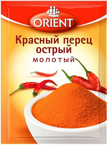 Перец Oриент Чили Кайенский красный острый молотый м/у 12г