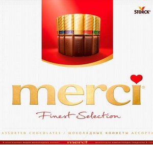 Конфеты Merci ассорти к/у 250г