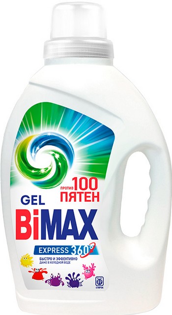 Гель д/стирки Bimax 100 пятен 1,3л