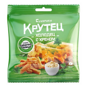 Сухарики Крутец холодец с хреном м/у 130г