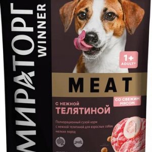 Корм д/собак Мираторг Meat ароматная курочка д/мелких пород м/у 500г