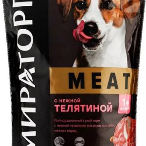 Корм д/собак Мираторг Meat нежная телятина д/мелких пород м/у 500г
