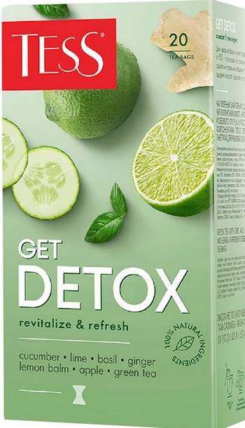 Чай Tess Get Detox зеленый 20*1,5г
