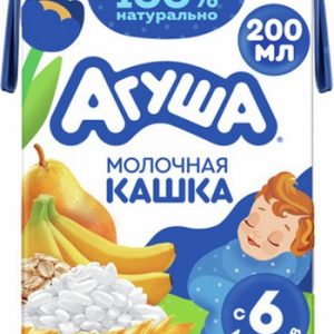 Каша Агуша Засыпайка молочно-злаковая груша-банан т/п 200мл