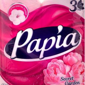 Бумага туалетная Papia Secret garden 3-хсл 4шт