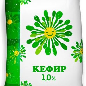 Кефир Добрыня 1% п/э 1000г без змж