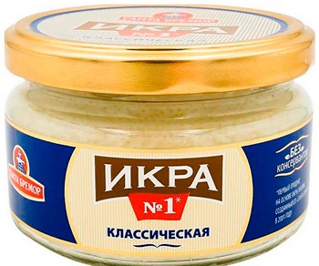 Икра мойвы Санта Бремор №1 делик классическая ст/б 180г