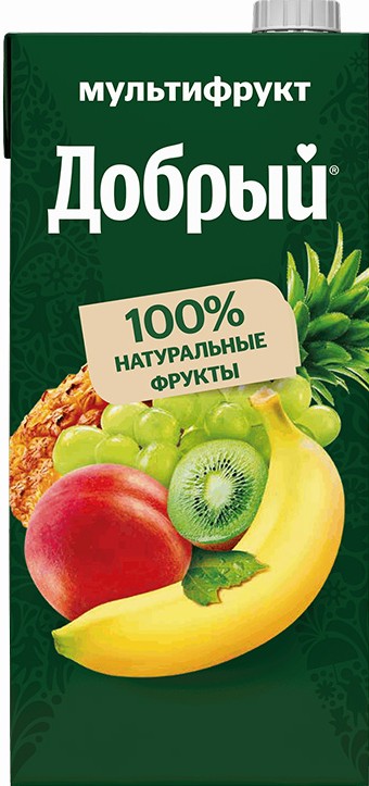 Нектар Добрый мультифрукт т/п 2 л