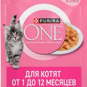Корм д/котят Purina One курица-морковь м/у 75г