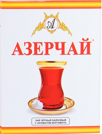 Чай Азерчай байховый с бергамотом черный к/у 100г