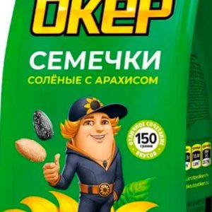 Семена подсолнечника Крутой Окер с арахисом с солью м/у 150г