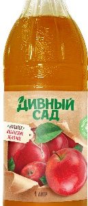 Напиток Дивный сад сокосодержащий Кубанские яблочки ст/б 1л
