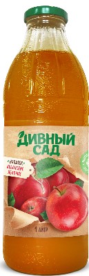 Напиток Дивный сад сокосодержащий Кубанские яблочки ст/б 1л