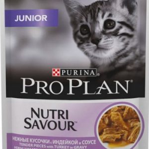 Корм д/котят Purina Pro Plan индейка в соусе м/у 85г