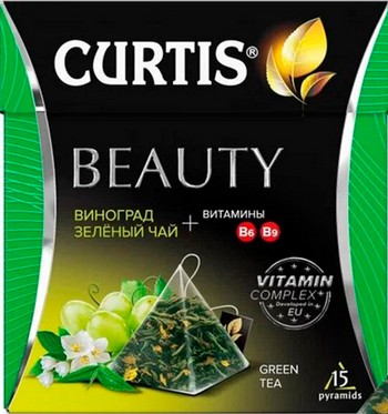 Чай Curtis Beauty зеленый 15*1,7г
