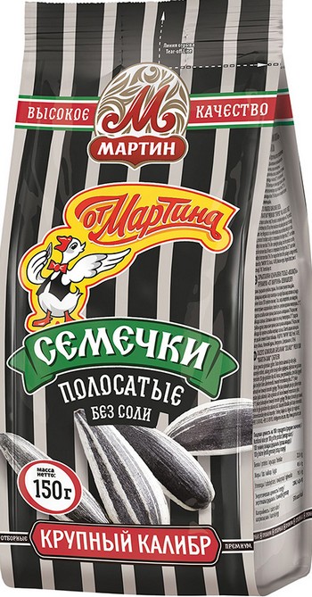 Семена подсолнечника от Мартина отборные полосатые м/у 150г