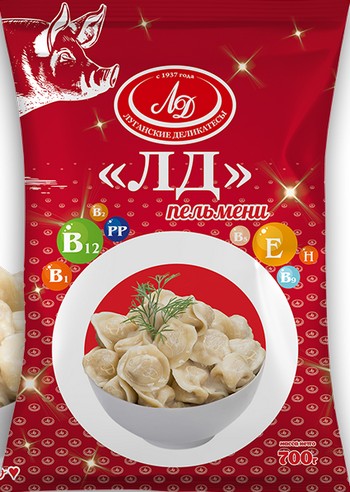 Пельмени ЛугМК ЛД кат.Г с/м м/у 700г 3017