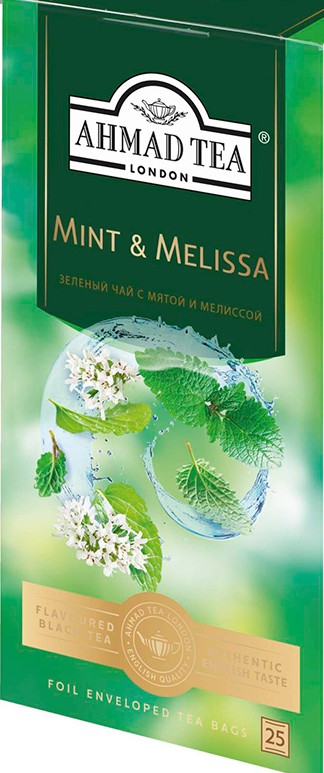Чай Ахмад мята-мелисса зеленый 25*1,8г
